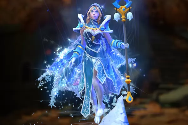 Скачать скин Arcana Crystal Maiden Frost Avalanche мод для Dota 2 на Crystal Maiden - DOTA 2 ГЕРОИ